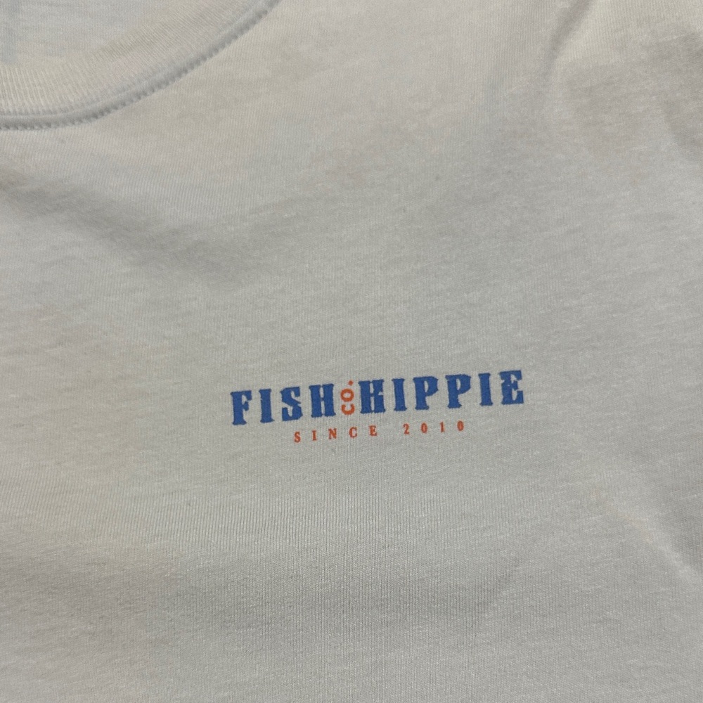 Fish Hippie Men's Off-White Short Sleeve Tee - Picture 3 of 5